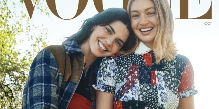Kendall Jenner dhe Gigi Hadid bashkë në kopertinën e Vogue për tetor