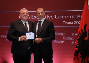 Mbledhja e KE-së së UEFA-s në Shqipëri, Ceferin falënderon Presidentin Duka: Organizim perfekt, kënaqësi e vërtetë bashkëpunimi me FSHF