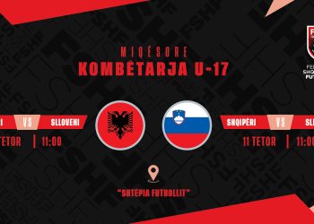 U-17/ Shqipëria do të luajë dy ndeshje miqësore kundër Sllovenisë në “Shtëpinë e Futbollit”