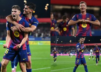 Barça rikthehet e “frikshme”, Raphinha-Leva dhurojnë show, Flick: Ishim fantastik