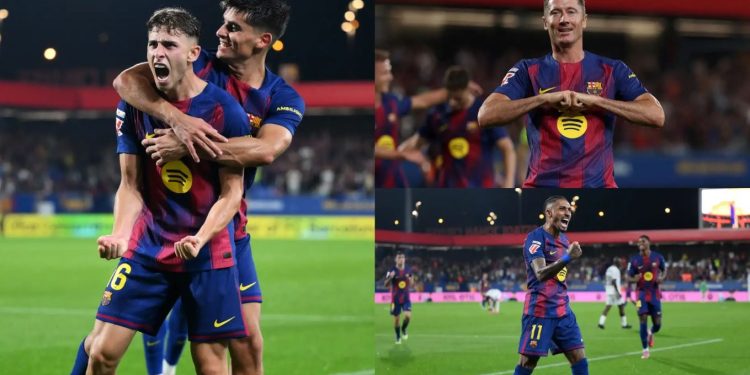 Barça rikthehet e “frikshme”, Raphinha-Leva dhurojnë show, Flick: Ishim fantastik