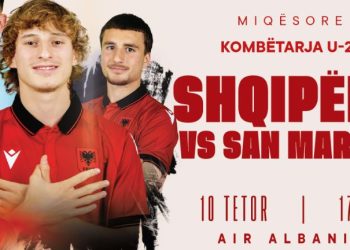 Shqipëria U-21 zhvillon miqësoren e radhës ndaj San Marinos më 10 tetor në “Air Albania” – Balkanweb.com – News24