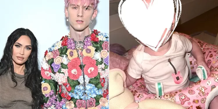 MGK ndan foto të rrallë të vajzës së tij të vogël, Saga Blade