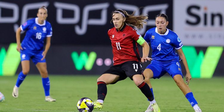 UEFA Nations League për vajza/ Shqipëria luan ndeshjen e parë të fazës play-out kundër Qipros
