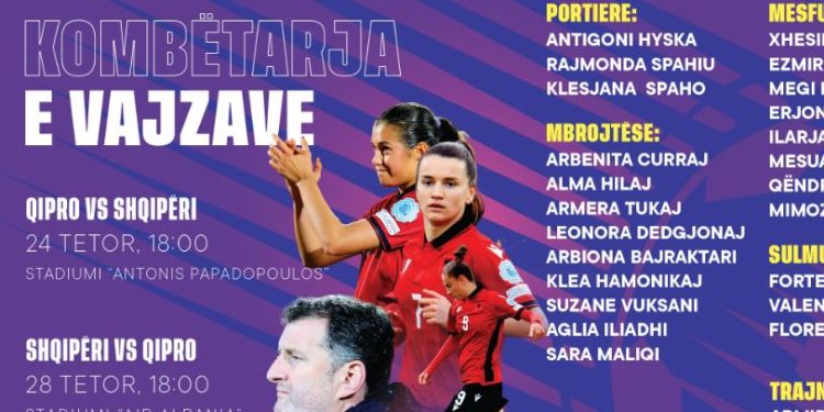 Nations League për vajza/ Dy ”betejat finale” kundër Qipros, trajneri Grima shpall listën me 23 lojtaret e grumbulluara