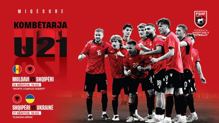 Zyrtarizohen dy miqësore, Kombëtarja U-21 luan ndaj Moldavisë & Ukrainës në nëntor