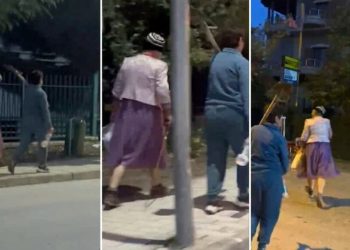 Çudira shqiptare, 69-vjeçari vishet si grua për të dalë nga arresti shtëpiak (Video)