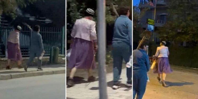 Çudira shqiptare, 69-vjeçari vishet si grua për të dalë nga arresti shtëpiak (Video)