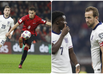 VIDEO/ Zemra nuk mjafton ndaj Anglisë, Shqipëria bie në “Air Albania”, kuqezinjtë japin sinjale pozitive para Play Off