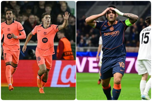 VIDEO/ Barça surprizohet në Champions, Inter dhe City udhëheqin në pjesën e parë