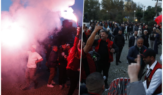 FOTO/ Koha për të festuar, “sundojnë” ngjyrat kuqezi, tifozët e “djegin” para Anglisë