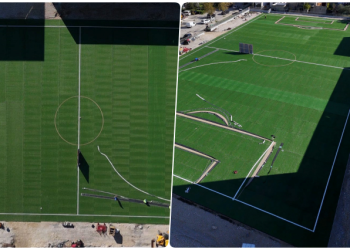 Punimet për fushën e re të futbollit pranë shkollës sportive në Durrës, Rama: Ritmi i kënaqshëm, ky investim i rëndësishëm