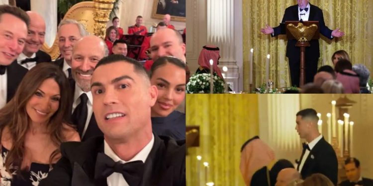 Ronaldo shkëlqen në Shtëpinë e Bardhë, e “përkëdhel” edhe Trump: Nder që je këtu