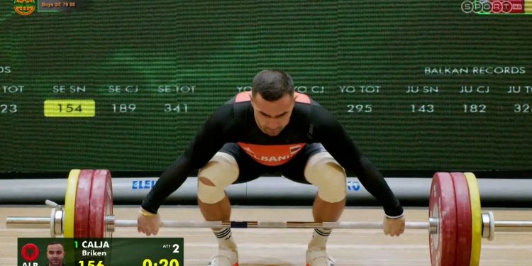 Peshëngritje/ “Shkëlqen” Briken Çalja, rekord i ri në kampionatin ballkanik