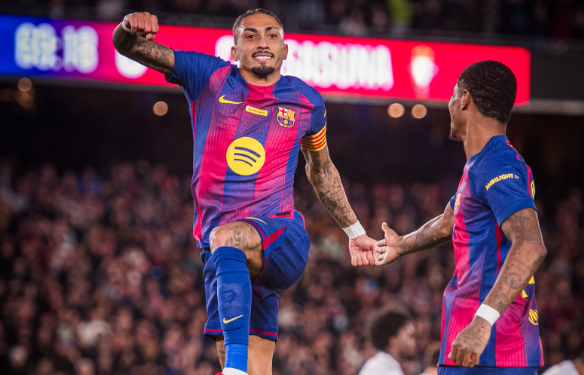 VIDEO/ Suksesi i radhës, Barcelona “i lë targën” Realit, Raphinha “likuidon” Osasunan