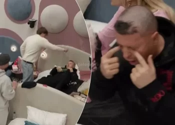 “Nuk po mundem me pa”/ Klodi i hedh pije energjike në sy Labit