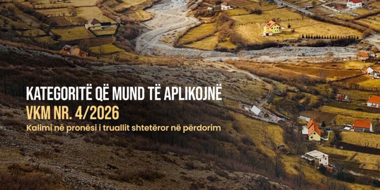 Kalimi i truallit shtetëror në pronësi, Kadastra sqaron dy kategoritë që përfitojnë nga vendimi i qeverisë