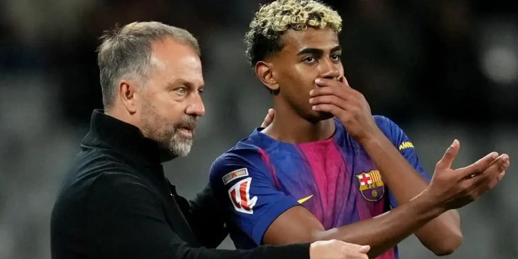 Barça “rrëmben” kreun, triumf i pastër ndaj Levantes, Flick reagon për çështjen “Yamal” (VIDEO)