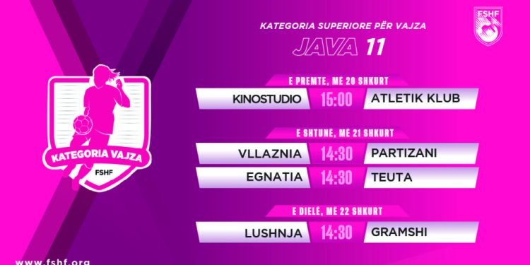 Kampionati i vajzave/ Java e 11-të sjell sfida interesante. Vllaznia – Partizani, kryesfidë e javës së 11-të