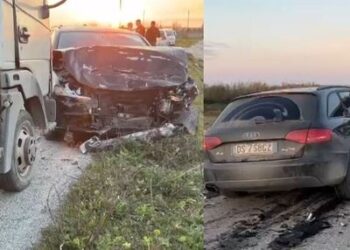 Aksident, “Audi” përplaset me kamionçinën, tre të plagosur