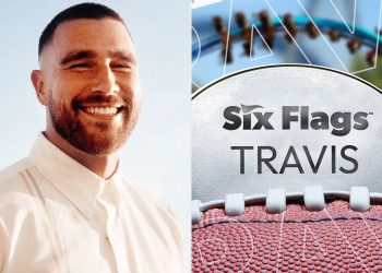 Travis Kelce bëhet ambasador i markës Six Flags për vitin 2026!