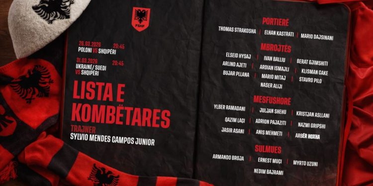 Play-off i Botërorit 2026, trajneri Silvinjo publikon listën e Kombëtares