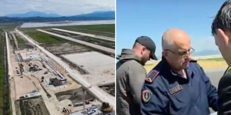 Sherr mes kompanive në kantierin e aeroportit të Vlorës, ndërhyn policia