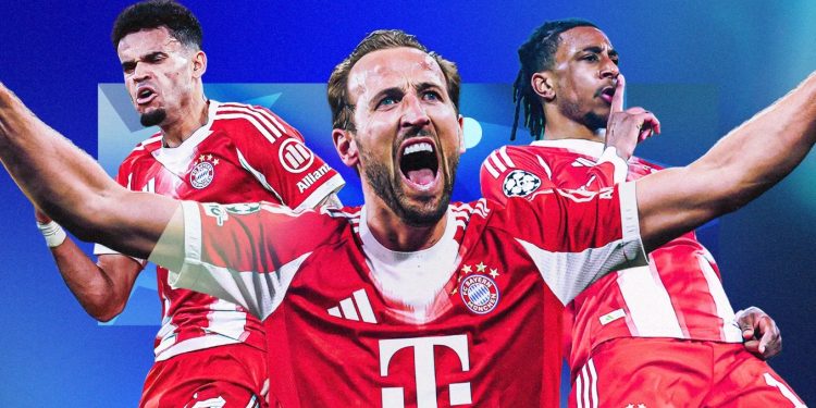 Kane-Diaz-Olise, treshja e Bayern mahnit Evropën, kapin kuotën e 100 golave