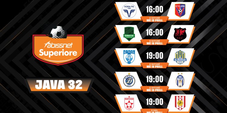 Java 32 e “Abissnet Superiore” luhet këtë fundjavë, në program pesë përballje interesante