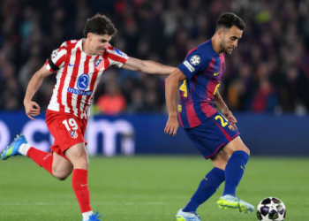 VIDEO/ Një eurogol “shtang” Barcelonën, feston Atletico në pjesën e parë, PSG në avantazh ndaj Liverpool