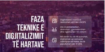 Nis faza teknike e digjitalizimit të hartave kadastrale