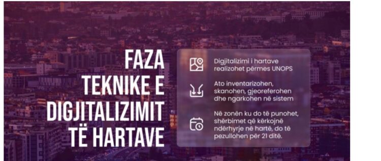 Nis faza teknike e digjitalizimit të hartave kadastrale