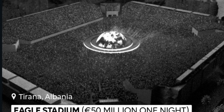 Stadiumi “fantazmë” në Shqipëri për koncertin e Kanye West, projekti ngre pikëpyetje të mëdha