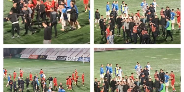 Moment kaotik! Dhunë masive në kryeqytet, situata del nga kontrolli në “Arenën e Demave” (VIDEO)