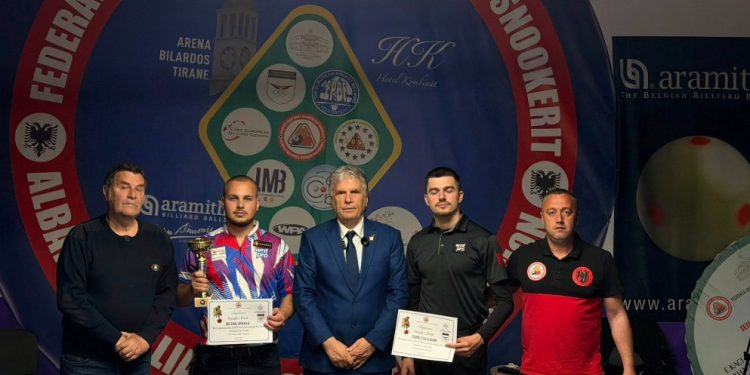Disiplina 8-Gurë, Besar Spahiu fiton Kampionatin Kombëtar të Bilardos