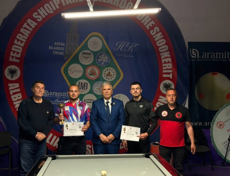Disiplina 8-Gurë, Besar Spahiu fiton Kampionatin Kombëtar të Bilardos