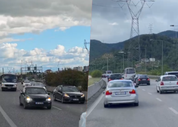 “Verdheblutë pushtojnë Tiranën”/ Autokolona pafund me tifozë nga Elbasani drejt “Air Albania”, gati për Egnatian (VIDEO)