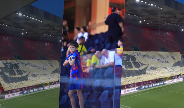 VIDEO/ Dashuri pa kushte për Vllazninë, tifozët shkodranë me banderolë speciale në tribuna