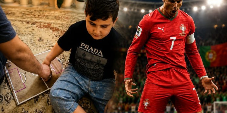 Momente prekëse, babai ndihmon djalin e tij të verbër, reagimi i 9-vjeçarit për golin e Ronaldos është i paçmueshëm (VIDEO)