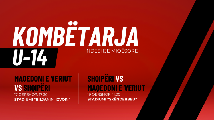 Kombëtarja U-14 zhvillon dy ndeshje miqësore ndaj Maqedonisë së Veriut në qershor