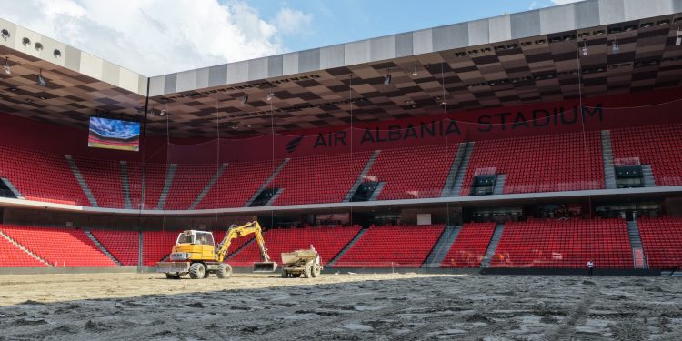 Përgatitjet për UEFA EURO U-21 2027, nisin punimet në stadiumin “Air Albania”