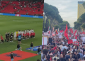 VIDEO/ Bojkot ndaj kombëtares, shqiptarët i bashkohen zemëratës popullore, masivisht në protestën para kryeministrisë