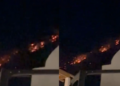 Zjarri në Malin e Çikës, flakët afrohen drejt fshatit turistik të Dhërmiut