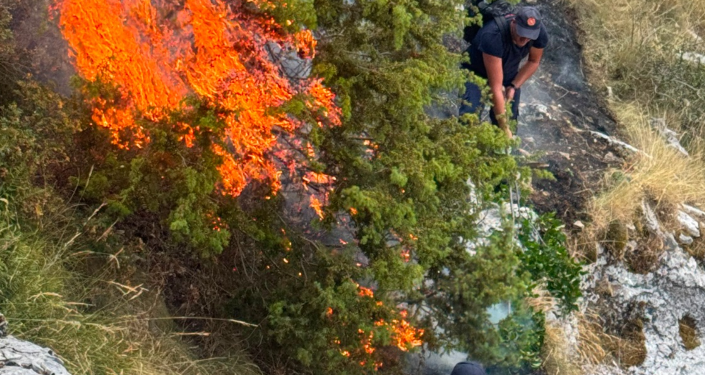Zjarr mes Golemit dhe Progonatit, digjet një sipërfaqe prej rreth 3 heketarësh