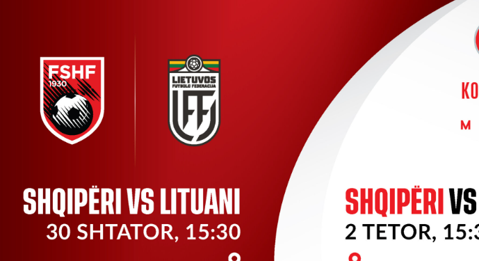 Shqipëria U-19 zyrtarizon dy ndeshje miqësore kundër Lituanisë, luhen më 30 shtator & 2 tetor – Balkanweb.com – News24