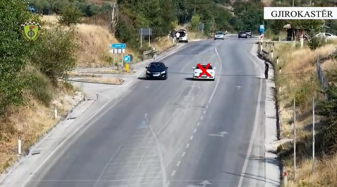 Mbi 1400 gjoba për një javë në Gjirokastër  policia monitoron rrugët me dron