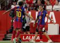 La Liga/ “Ndaleni këtë Barcelonë”, katalanasit nuk “njohin” rivalë, ndaj Sevilla-s vjen fitorja e 7-të në 7 javë