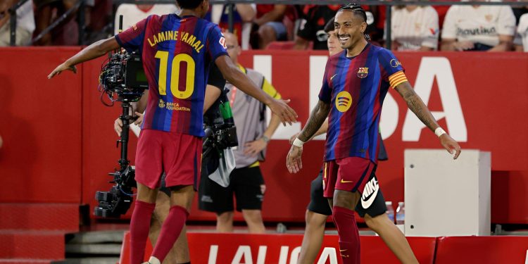 La Liga/ “Ndaleni këtë Barcelonë”, katalanasit nuk “njohin” rivalë, ndaj Sevilla-s vjen fitorja e 7-të në 7 javë
