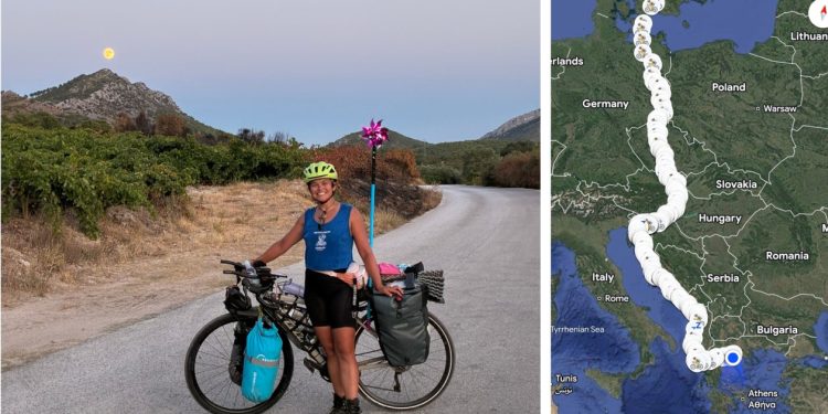 3,500 km me biçikletë/ 34-vjeçarja udhëton vetëm nga Danimarka në Greqi, viziton 10 shtete në 52 ditë aventurë – Balkanweb.com – News24
