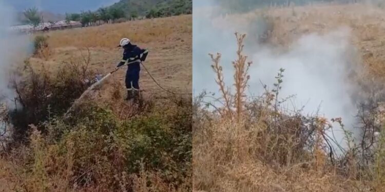 Zjarr në Gjirokastër, flakët në afërsi të fshatit Taroninë